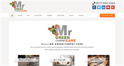 Desktop Screenshot of mrgreencarpetcare.com